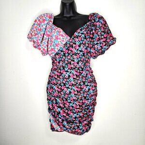 REVOLVE Lovers + Friends Meyers Floral Mini Dress Sz S Pattern Play